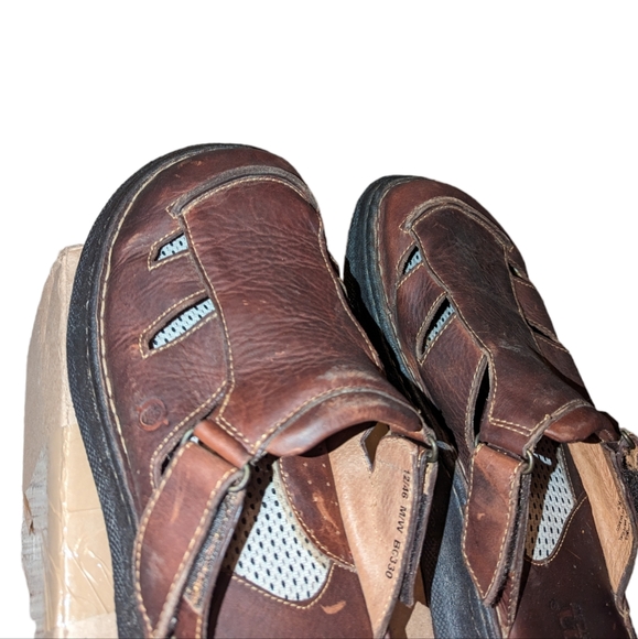 Men\'s Born Leather Sandals Velcro Gladiator Slip On Fishermen 12 main image 4